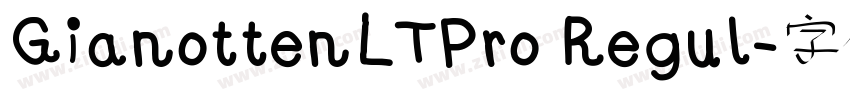 GianottenLTPro Regul字体转换